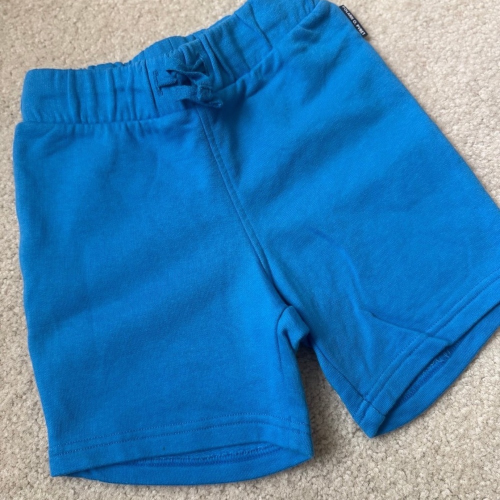 NWOT blue sweat shorts, 2-3T
